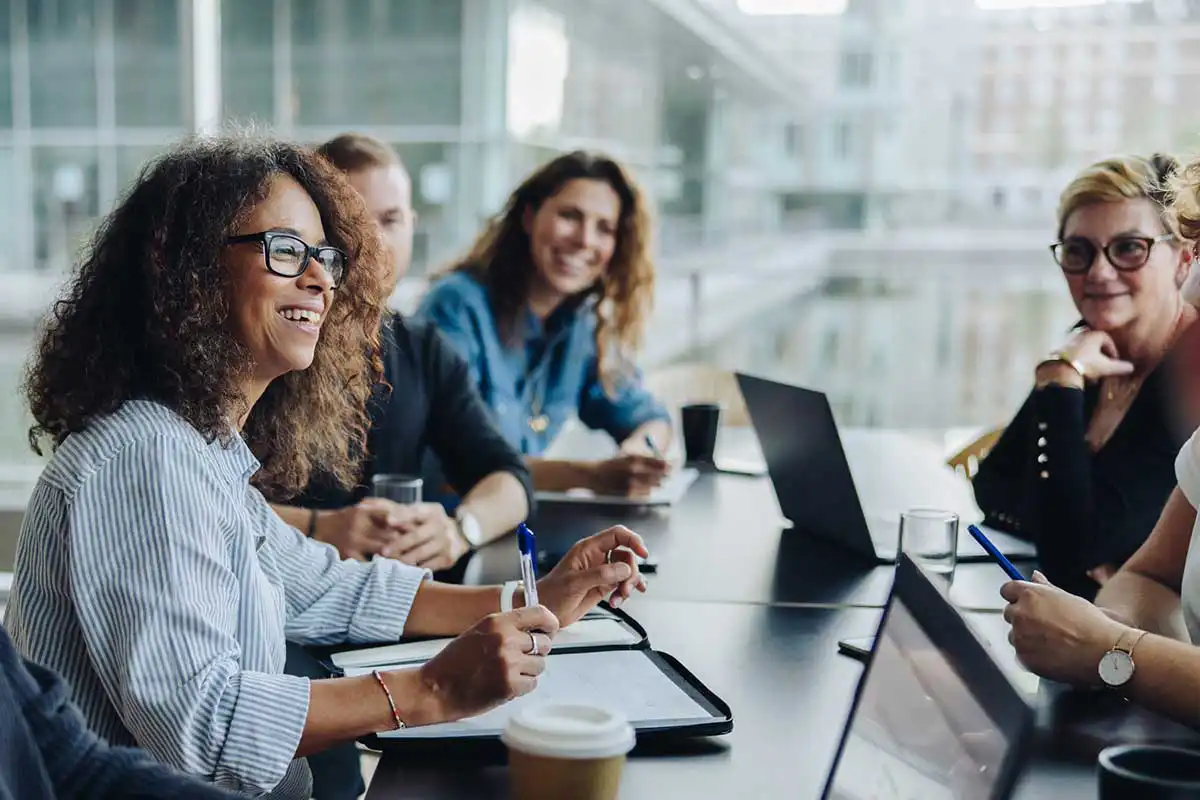 Group of people sitting at a table