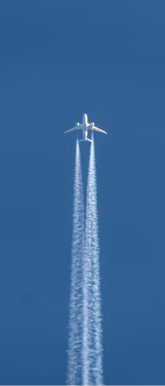 A jet plane flying in the sky